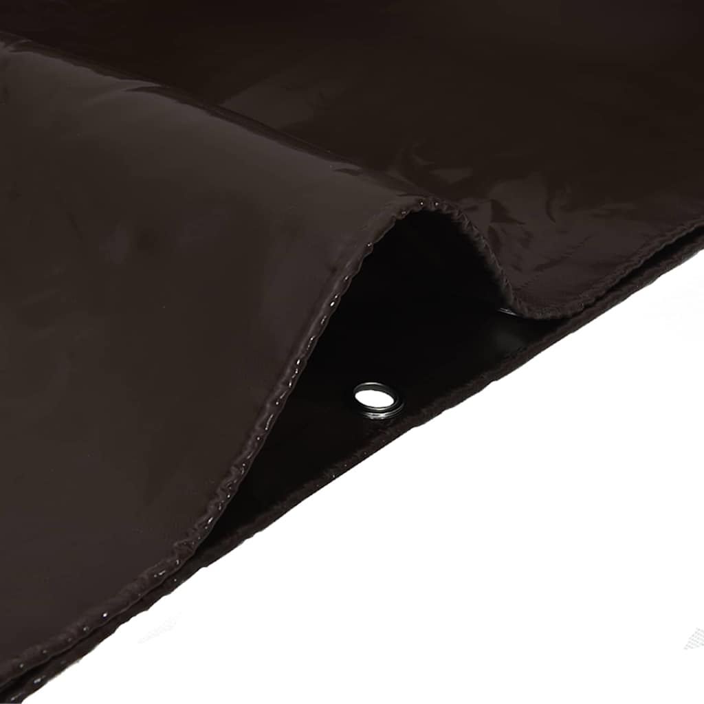 vidaXL Tarpaulin 650g / m² Brown 6 x 8 m Canvas with PVC Coating 6