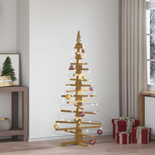 Wooden Christmas Tree KOTKA Solid Pine Wood Brown finish 150 cm