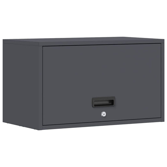 Wall Cabinet for Garage with Gas-lift Door Depth 33 cm Anthracite 60 cm