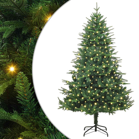 Artificial Pre-lit Christmas Tree with Ball Set 180 cm Green with 300 LEDs