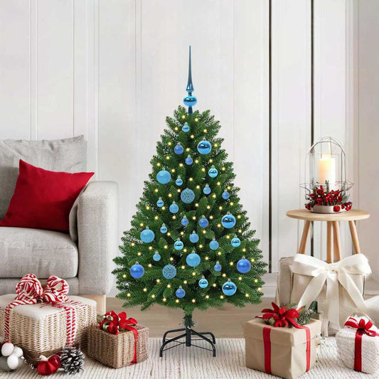 Artificial Christmas Tree 120 cm 150 LEDs Warm White Green Ø 68 x 120 cm with 150 LEDs&blue balls