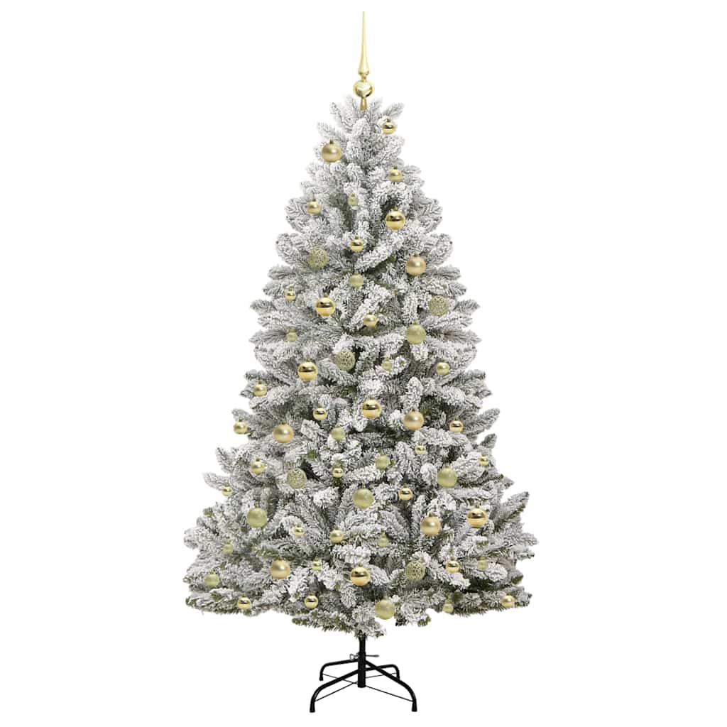 vidaXL Artificial Christmas Tree 180 cm 300 LEDs Warm White 4