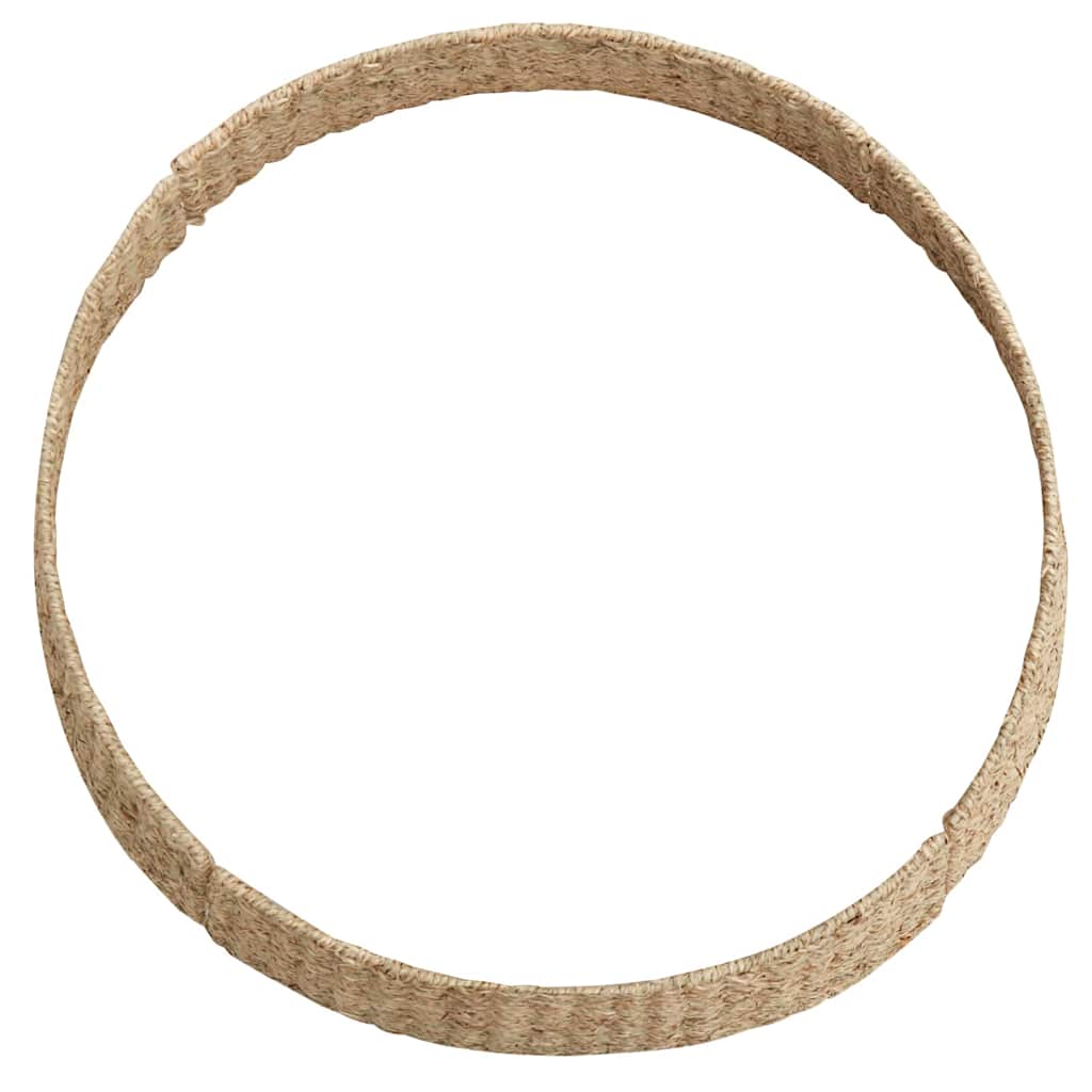 vidaXL Christmas Tree Collar Round Natural Dia. 90 x 28 cm Seagrass 4