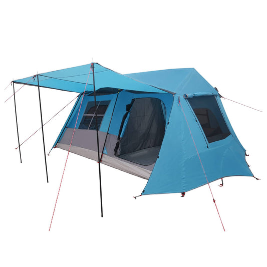 vidaXL Tunnel Tent Blue 400 x 278 x 182 cm 2