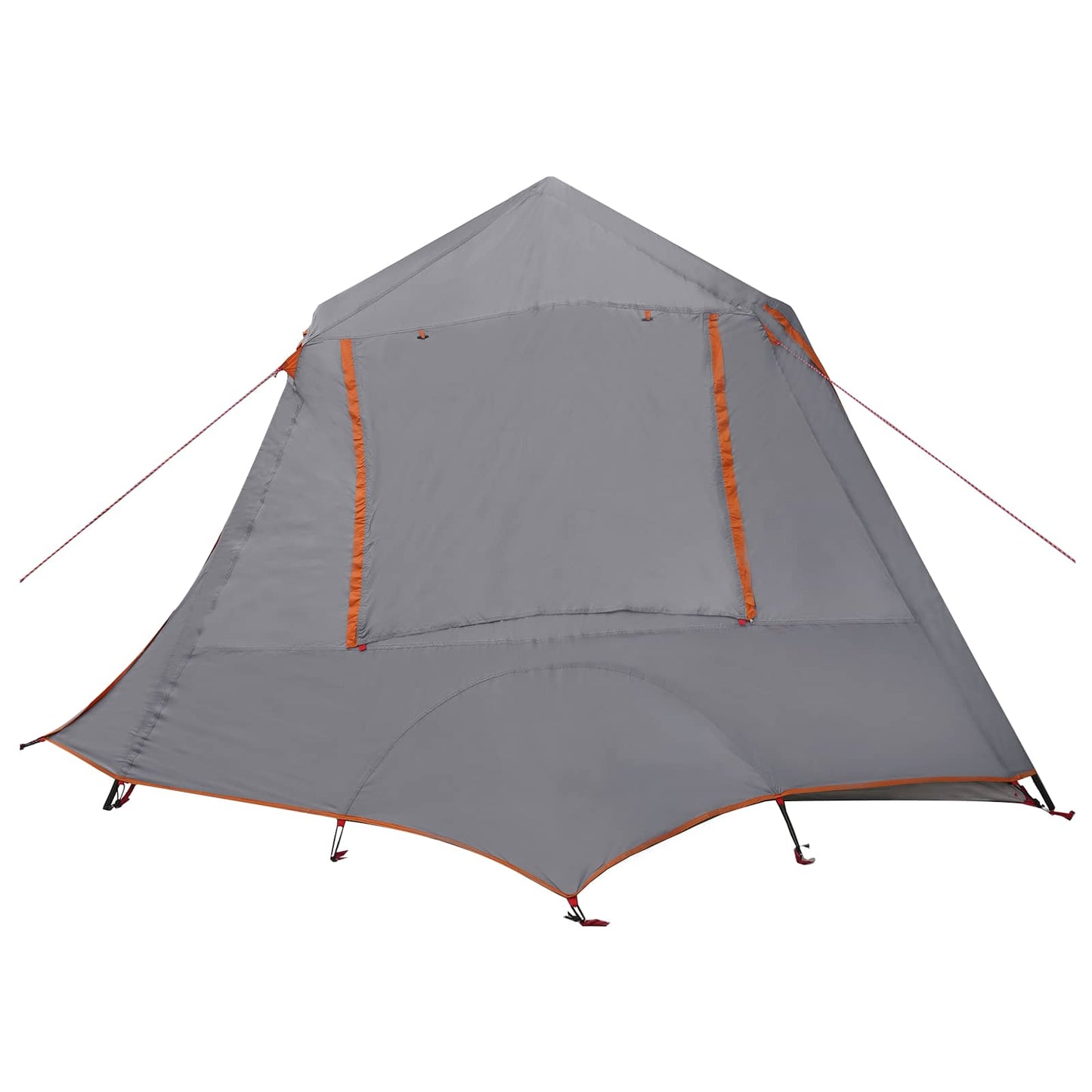 vidaXL Tunnel Tent Grey and Orange 400 x 278 x 182 cm 6