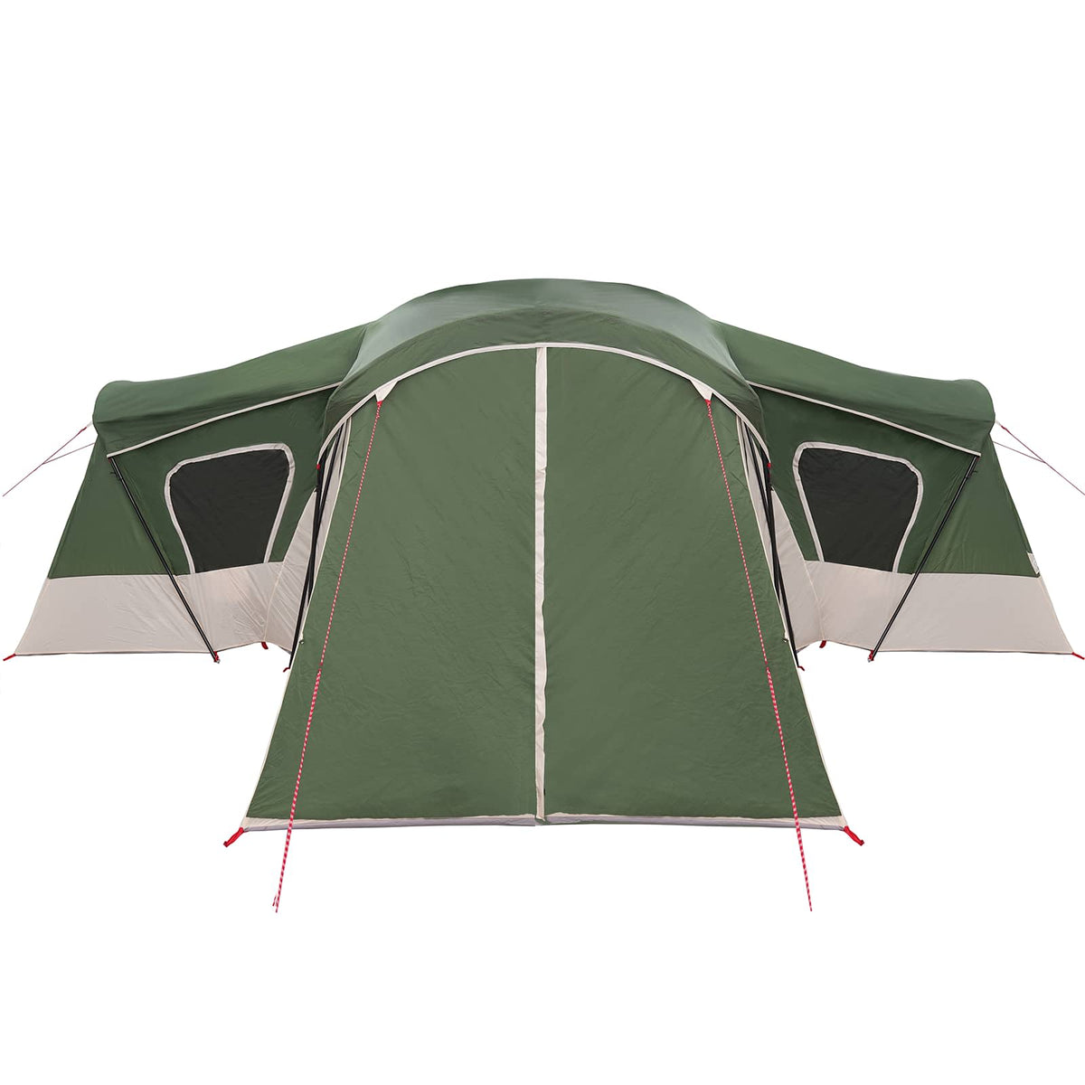 vidaXL Family Tent 14-Person Green 185T Polyester with PU Coating 6
