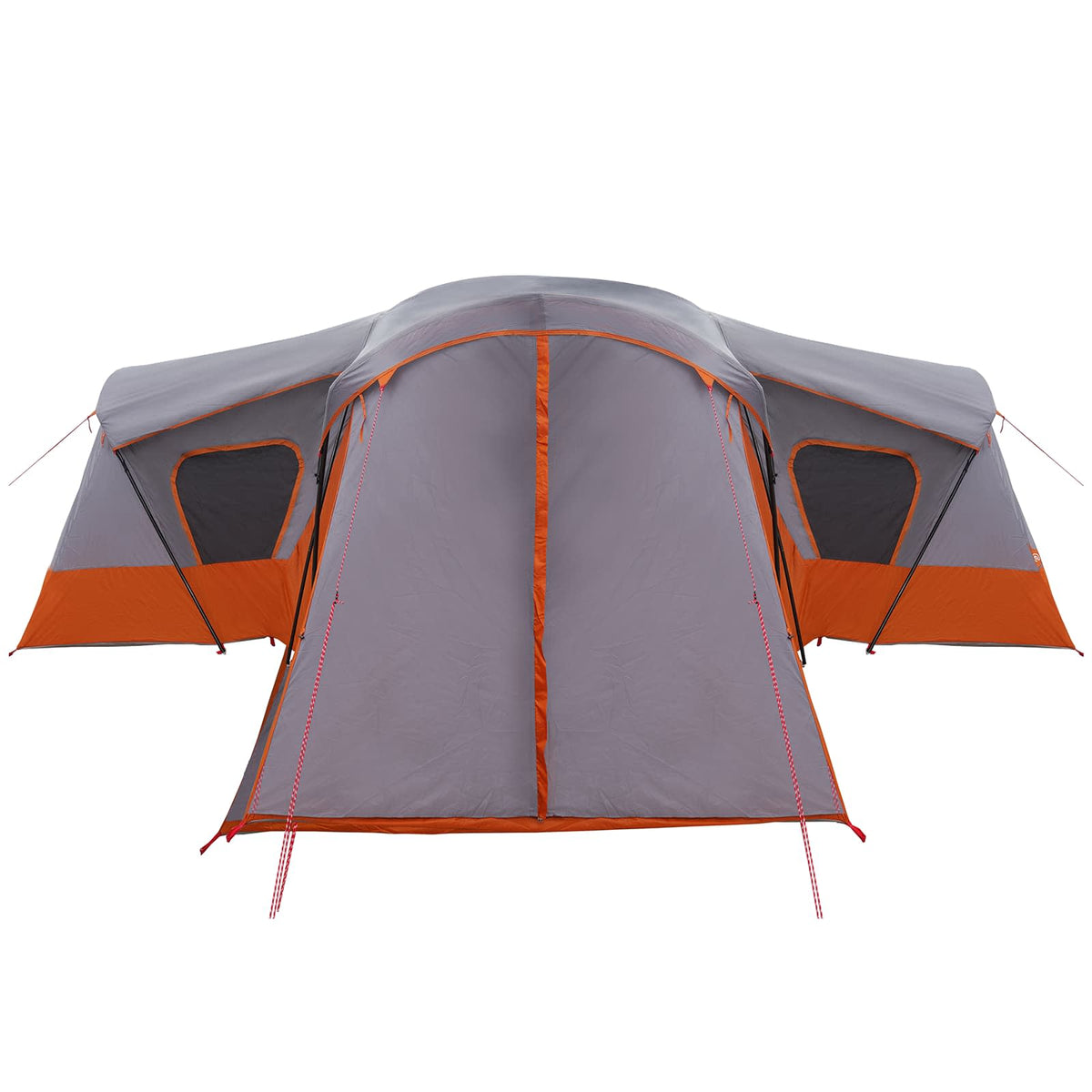 vidaXL Family Tent 14-Person Grey and Orange 6