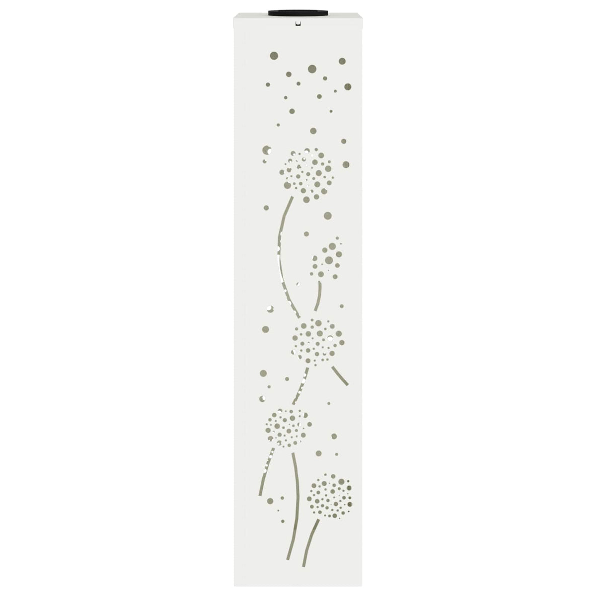 Solar LED Pathway Light 2 pcs Warm White 18 x 18 x 80 cm Dandelion Pattern White
