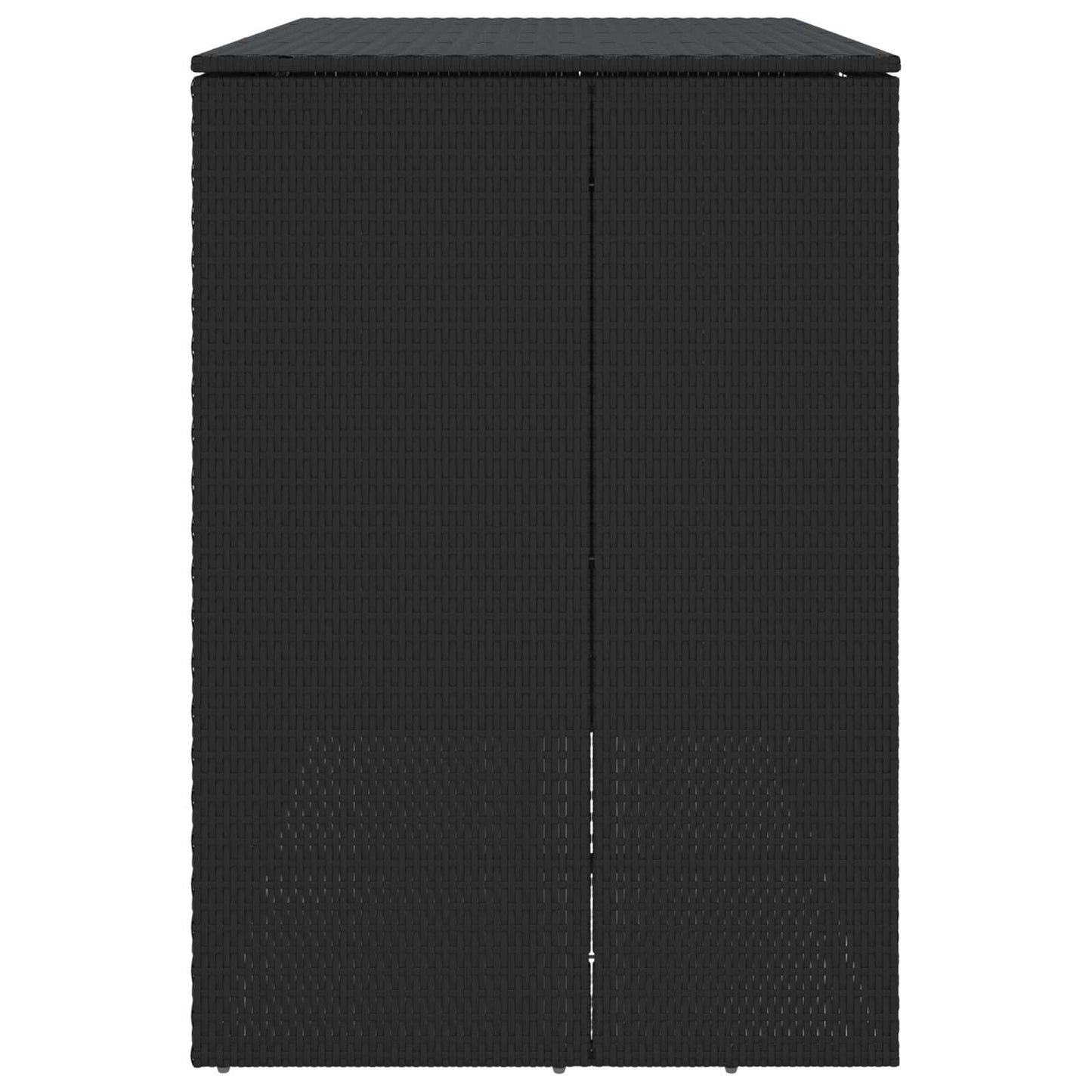 vidaXL Box Garbage Bin Box 2 pcs Black 130 x 80 x 115 cm Polyethylene 6