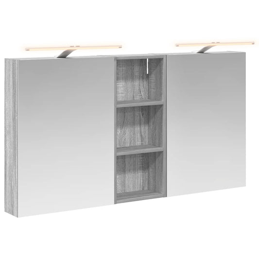 vidaXL Bathroom Cabinet Set 3 pcs 130 x 14.5 x 70 cm Engineered wood 2