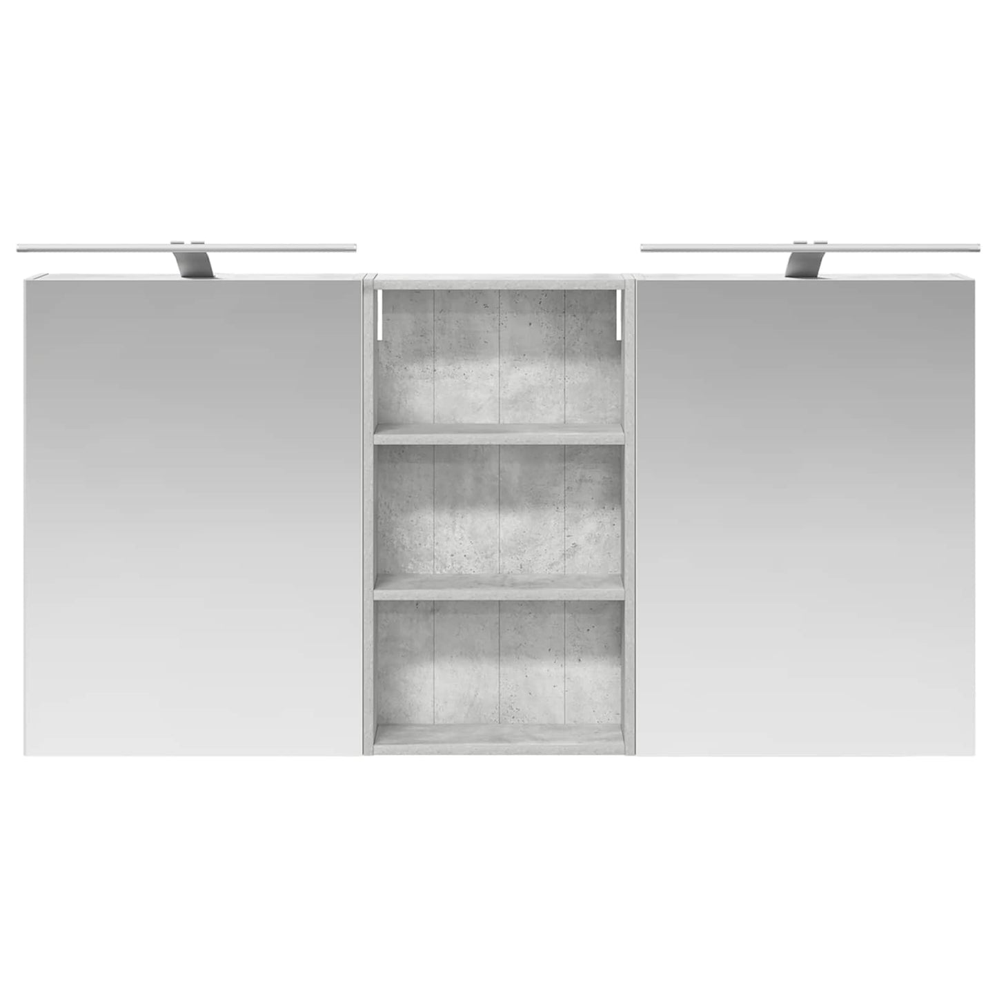 vidaXL Bathroom Cabinet Set 3 pcs 140 x 14.5 x 70 cm Engineered wood 6