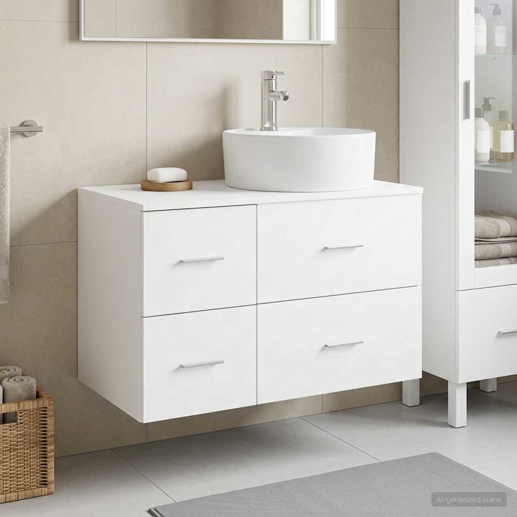 Bathroom Cabinet Set 2 pcs 79.5 x 44.5 x 82 cm White