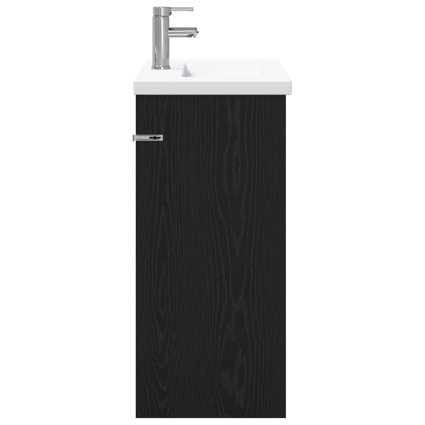 vidaXL Bathroom Furniture Set Black Oak 81 x 40 x 84.5 cm 6