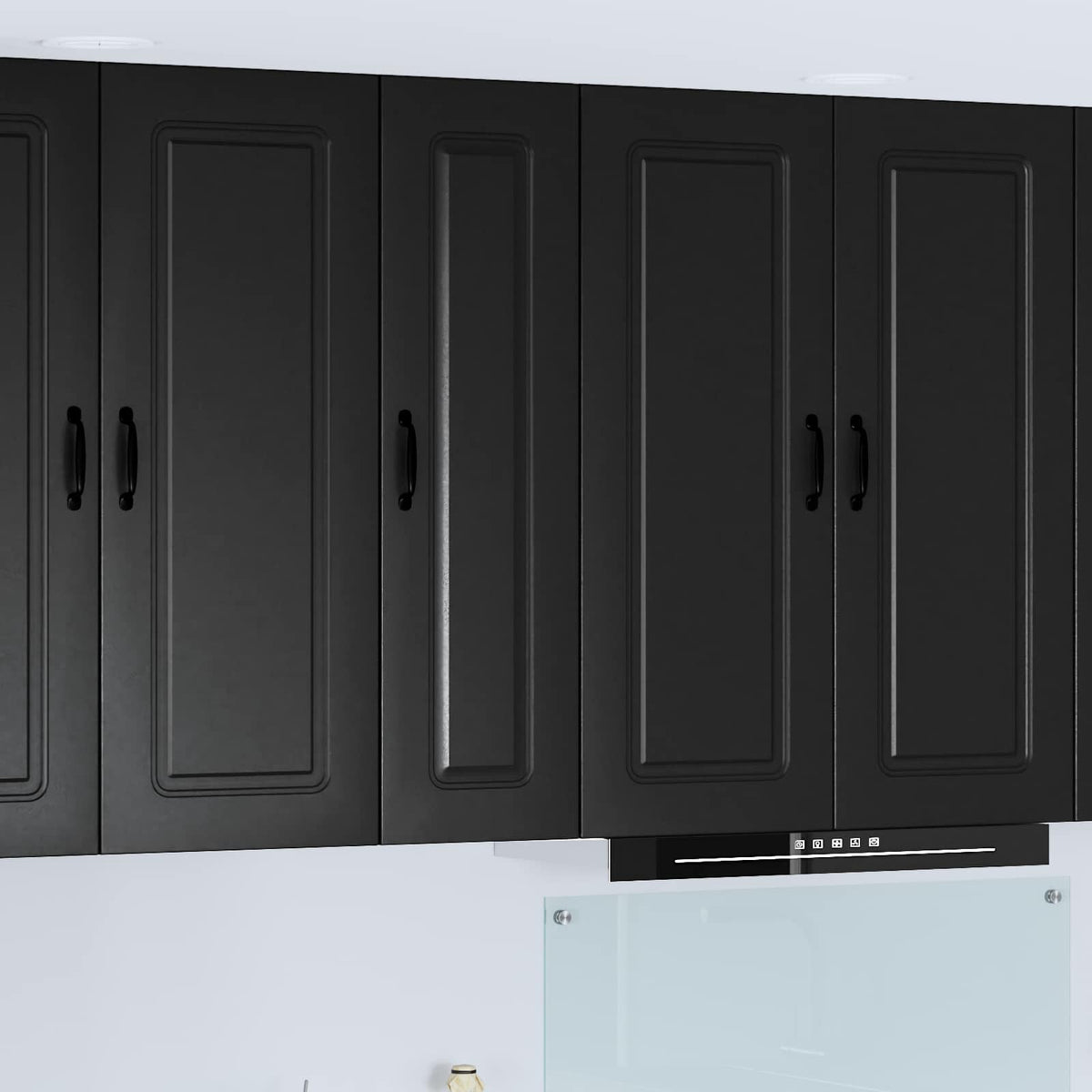 vidaXL Kitchen Base Cabinet "Kalmar" Engineered Wood Black