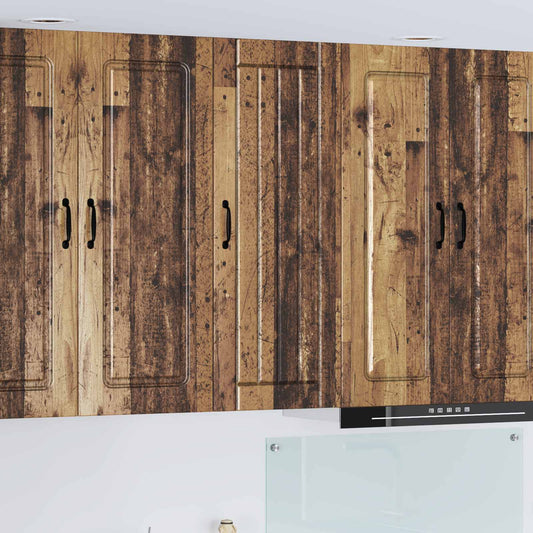 Kitchen Wall Cabinet "Lucca" Engineered Wood Old Wood 1x wall cabinet (1 door) 40 cm wide 100 cm high