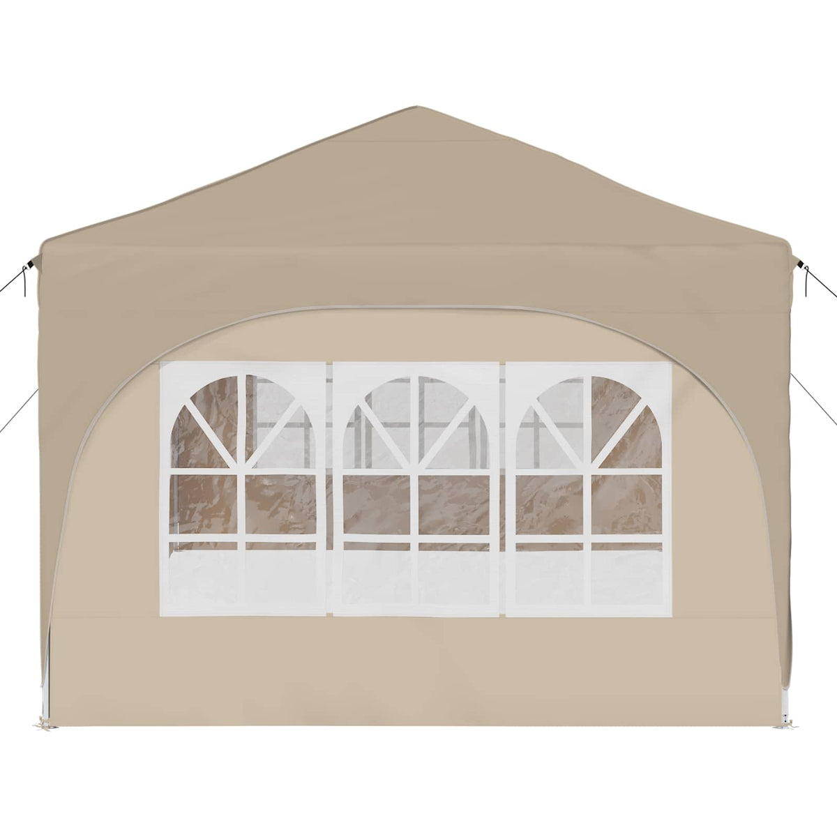 vidaXL Pop-up Party Tent 575 x 288 x 245 cm Cream Oxford Fabric 6