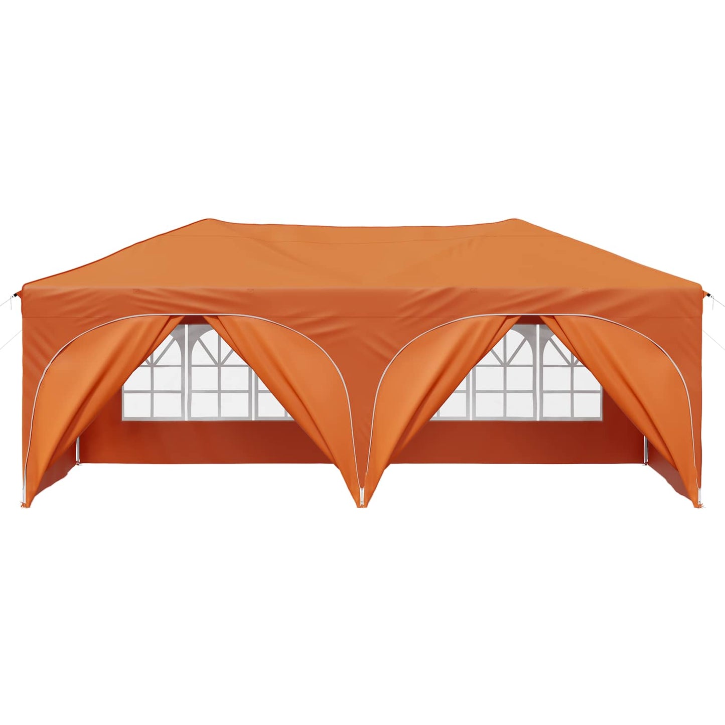 vidaXL Pop-up Party Tent 575 x 288 x 245 cm Orange Oxford Fabric 6