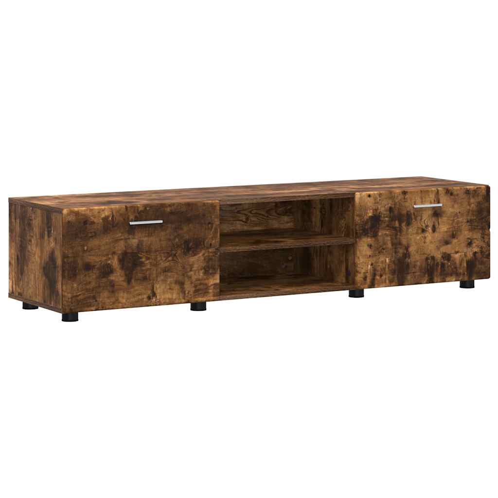 vidaXL TV Cabinet Set FLORIN 3 pcs Smoked Oak Engineered Wood 6