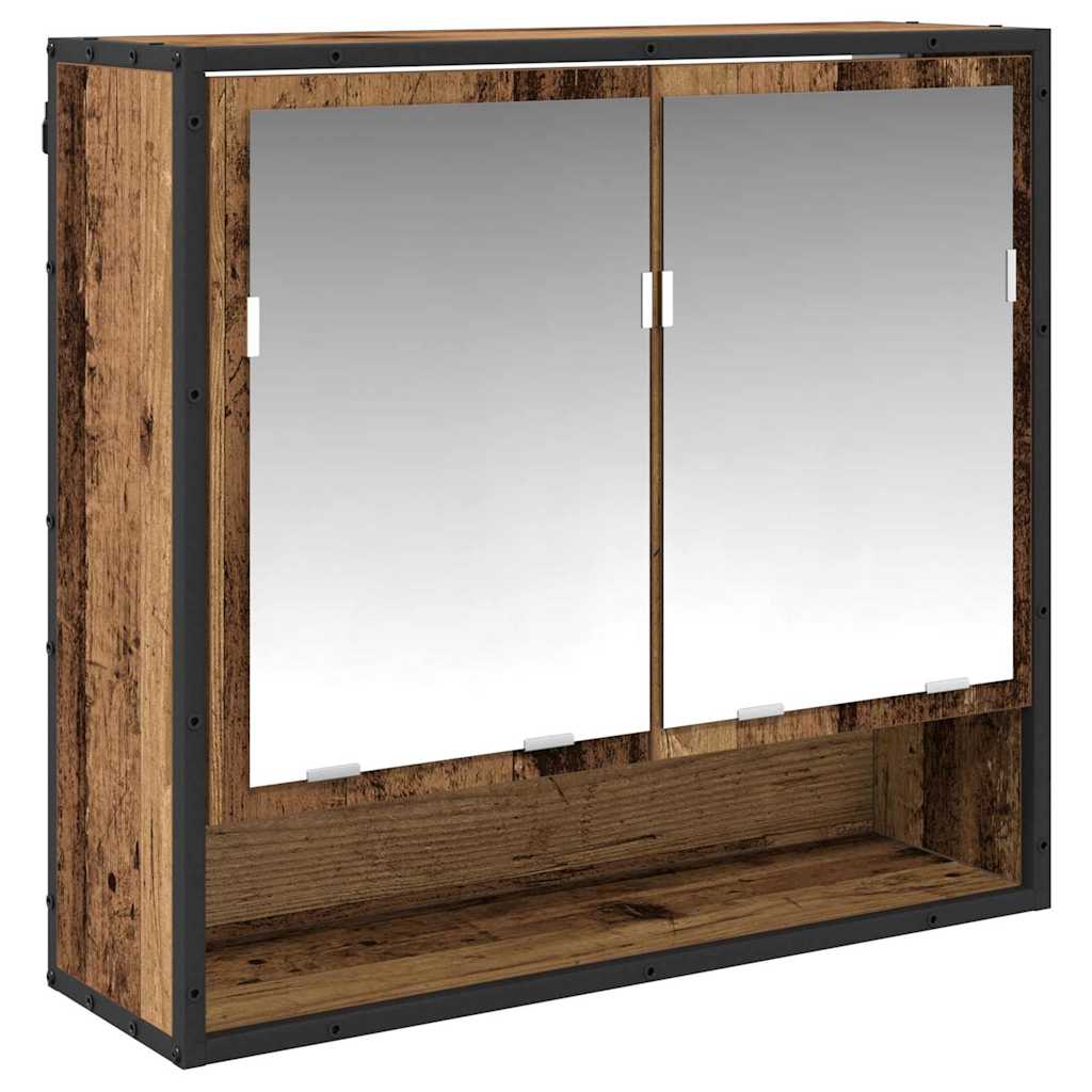 vidaXL Bathroom Furniture Set 3 pcs Old Wood Engineered Wood 6