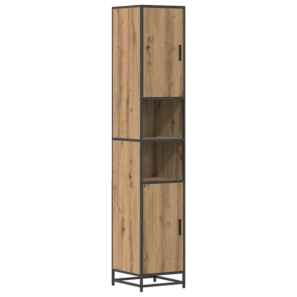vidaXL Bathroom Furniture Set 3 pcs Artisan Oak Engineered Wood 6