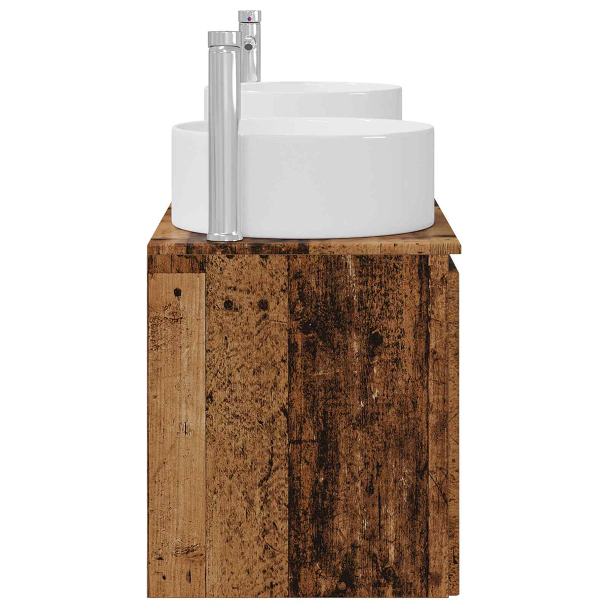 vidaXL Bathroom Cabinet Set 3 pcs Old Wood 161.5 x 44.5 x 80 cm 6