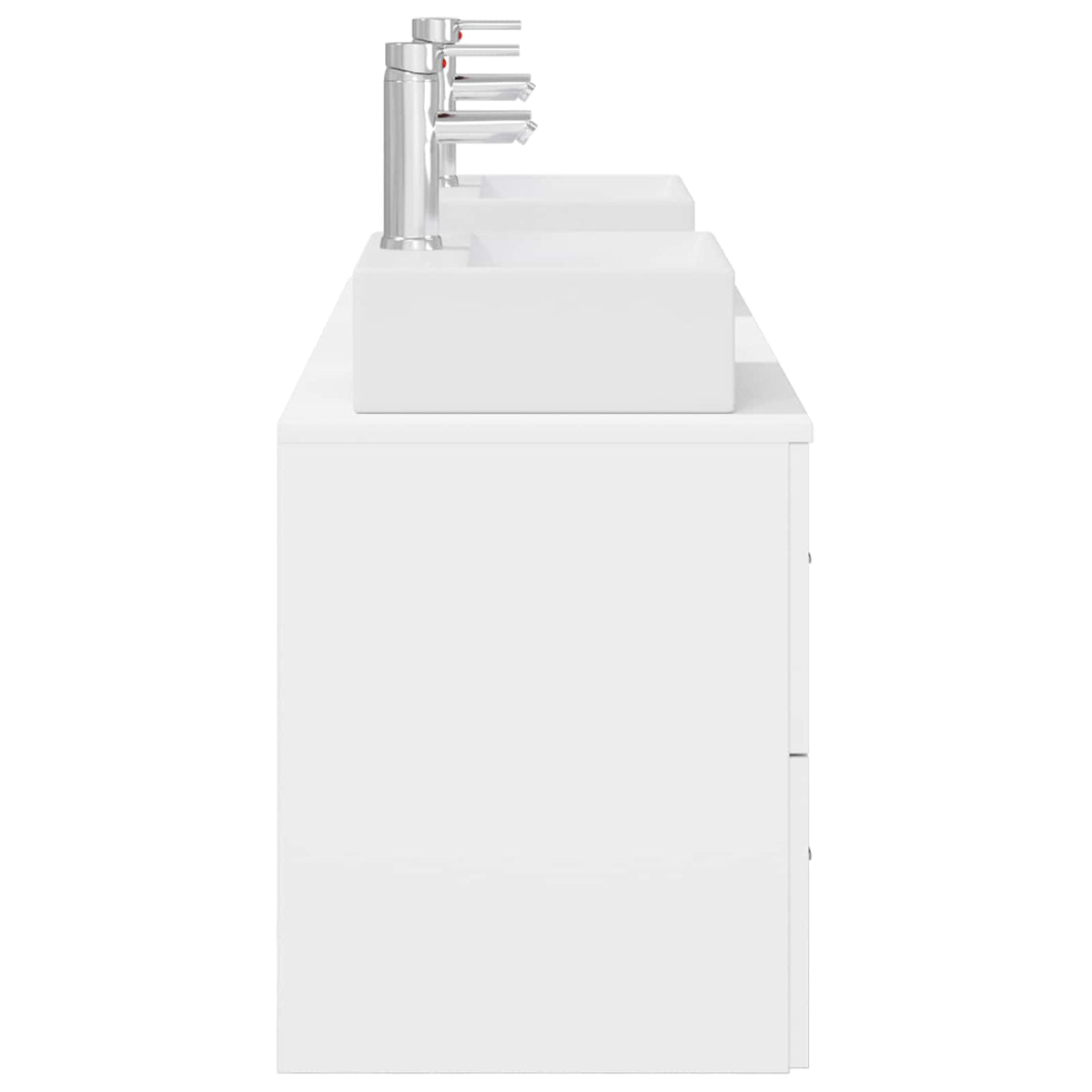 vidaXL Bathroom Cabinet Set 3 pcs White 129 x 41 x 79.5 cm 6