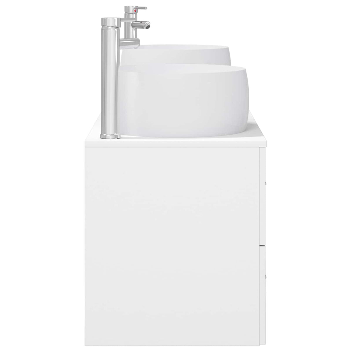 vidaXL Bathroom Furniture Set 3 pcs White 161.5 x 44.5 x 80 cm 6
