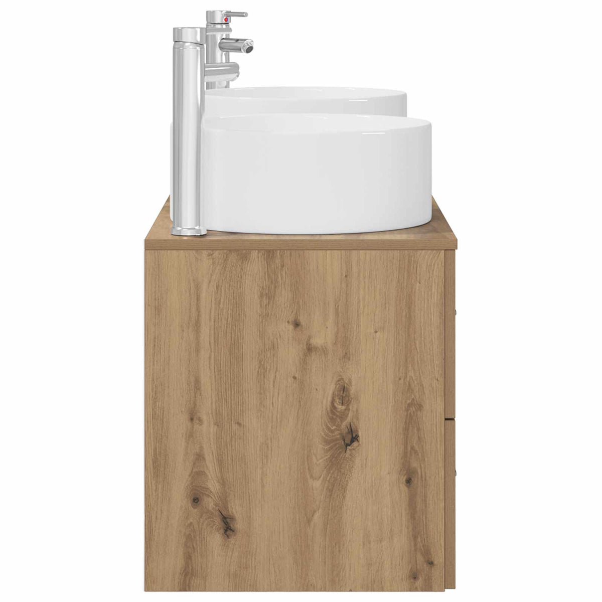 vidaXL Bathroom Furniture Set 3 pcs Artisan Oak 129 x 44.5 x 80 cm 6