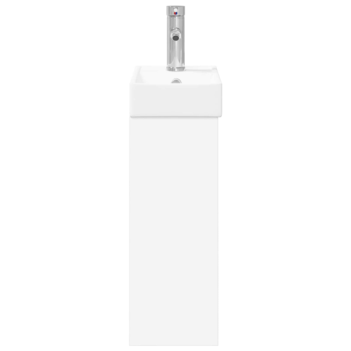 Bathroom Vanity Unit with Tap 40.5 x 22.5 x 62 cm White