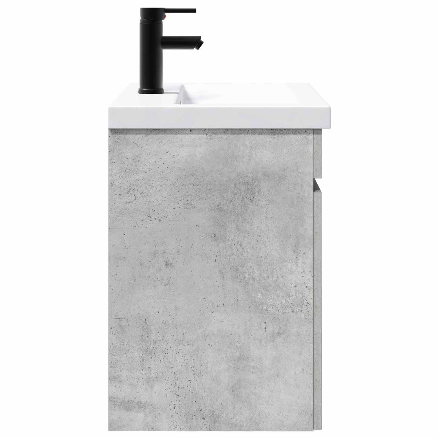 vidaXL Bathroom Vanity Unit with Tap Concrete Grey 61 x 40 x 74.5 cm 6