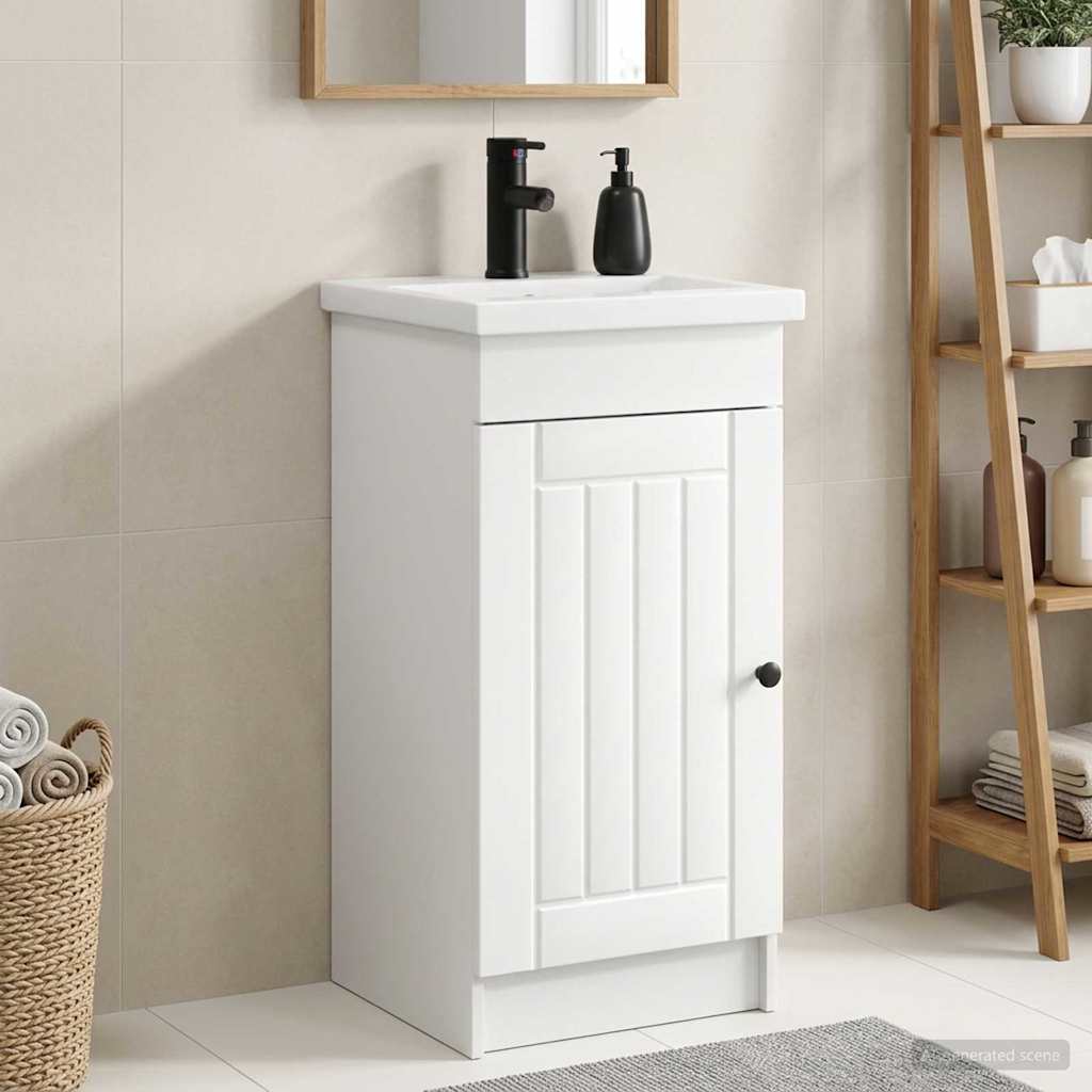 vidaXL Bathroom Vanity with Sink 42 x 40 x 84.5 cm Depth 40 cm