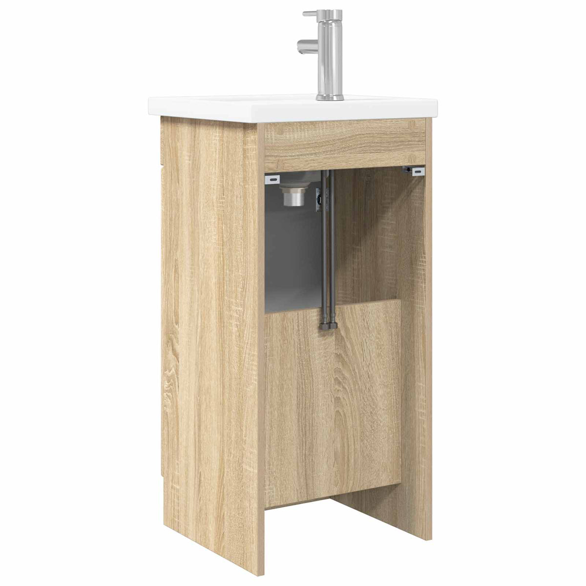 vidaXL Bathroom Vanity with Sink Sonoma Oak 42 x 40 x 84.5 cm 6