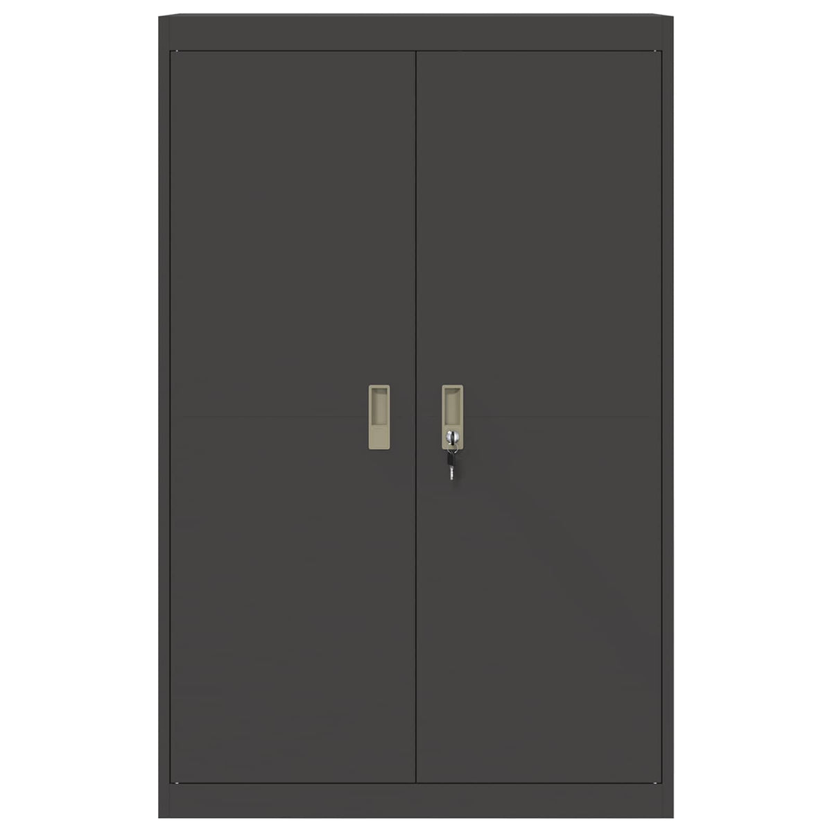 vidaXL Storage Cabinet Black 90 x 40 x 140 cm Steel 6
