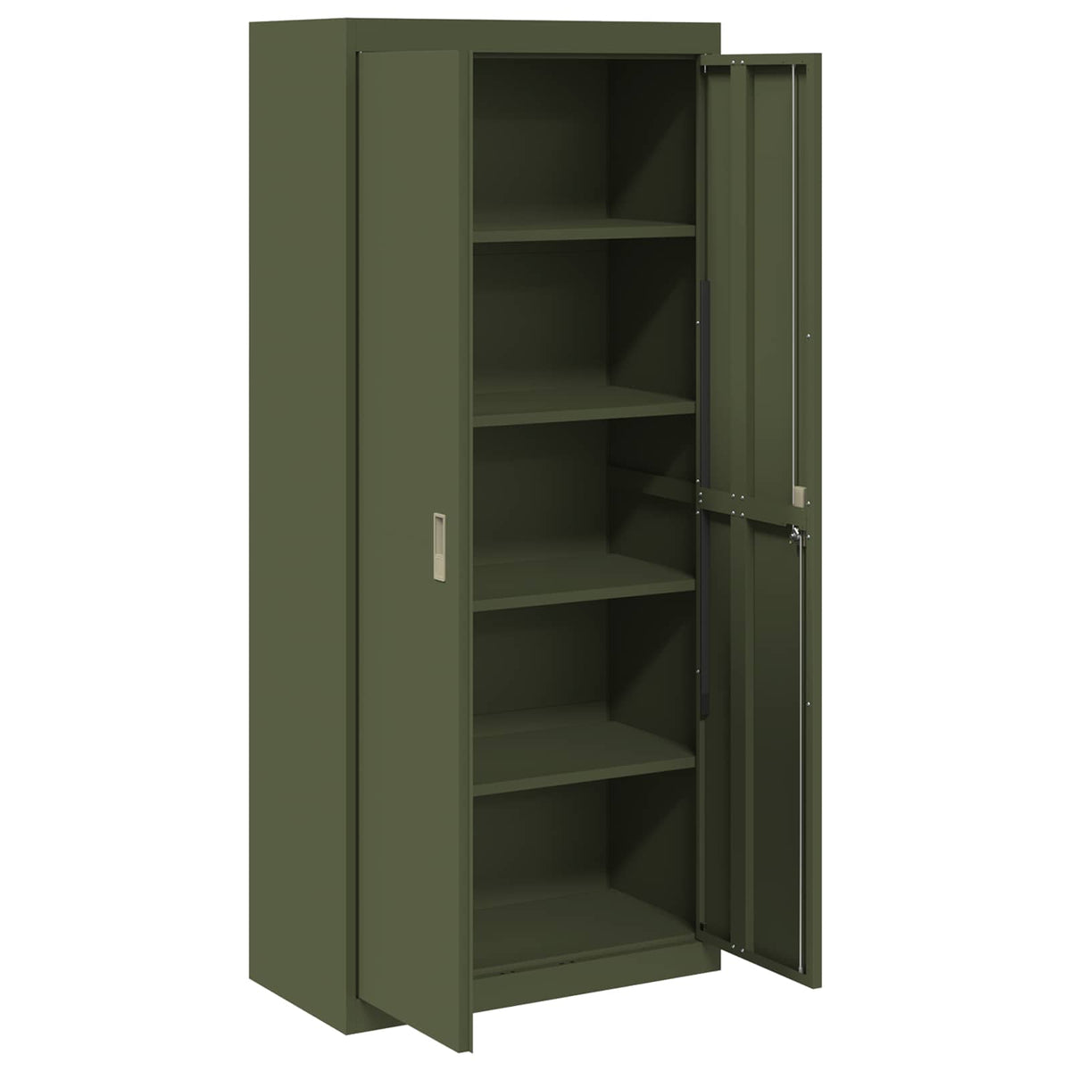 vidaXL Storage Cabinet Olive Green 80 x 40 x180 cm Steel 6