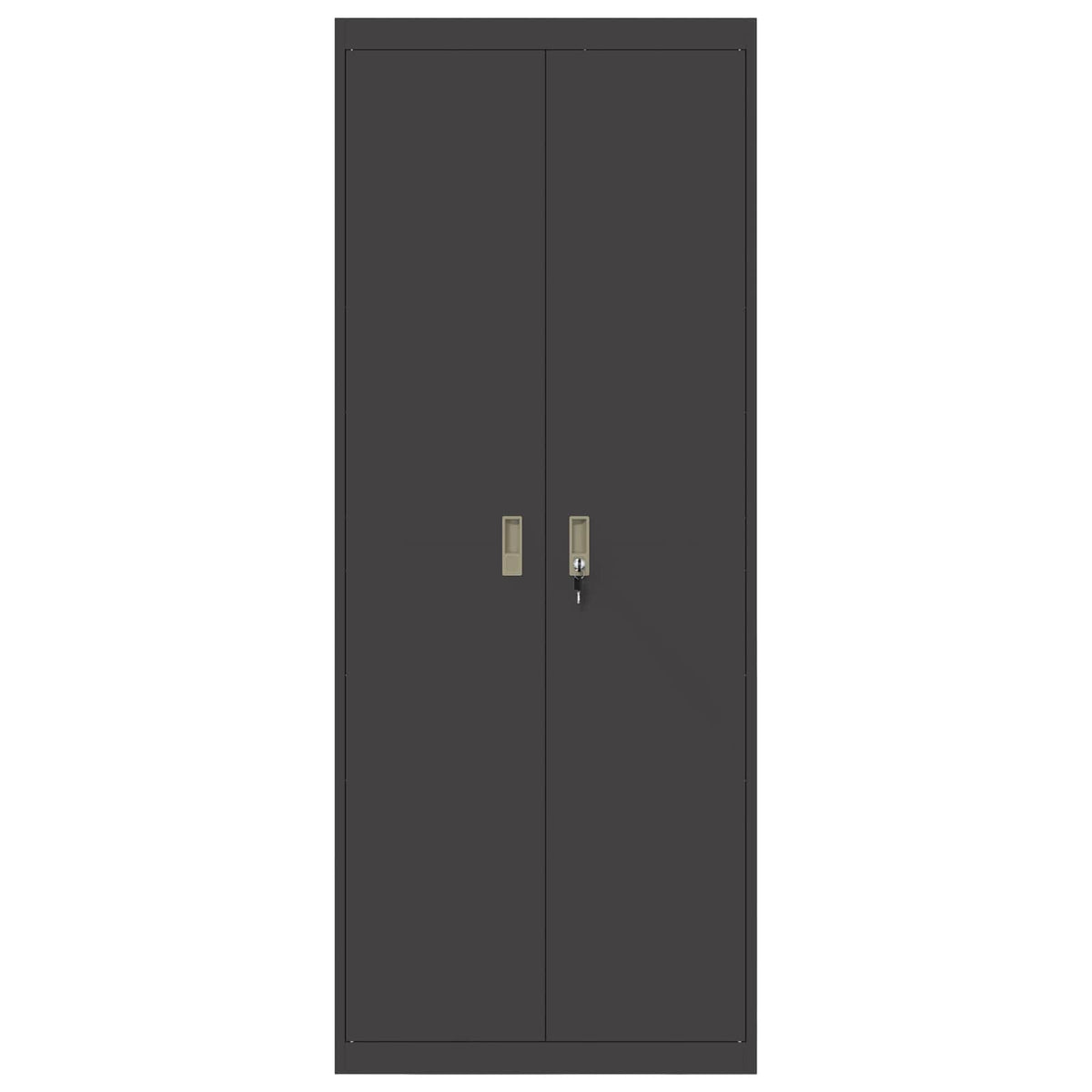 vidaXL Storage Cabinet Black 80 x 40 x200 cm Steel 6