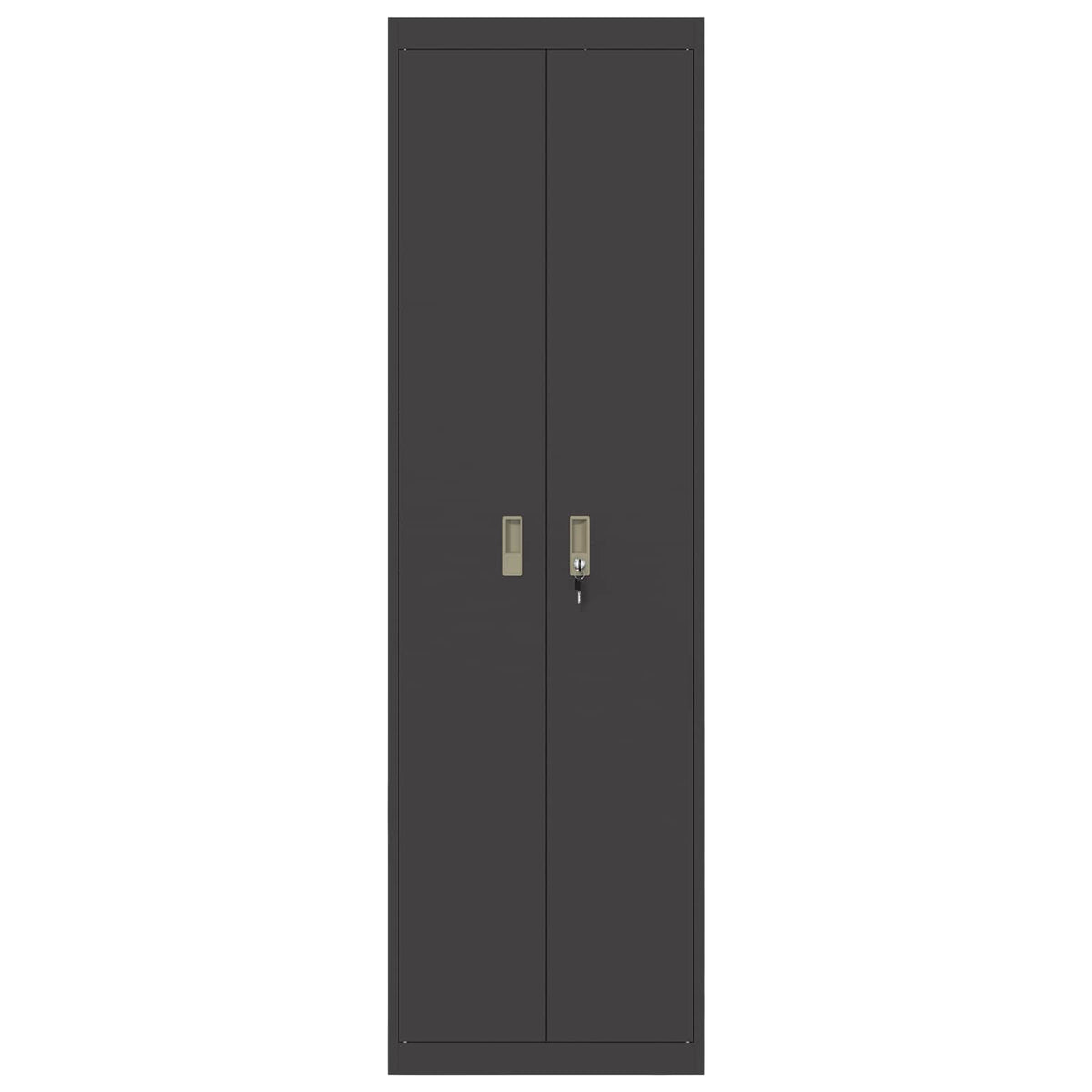 vidaXL Storage Cabinet Black 60 x 40 x200 cm Steel 6