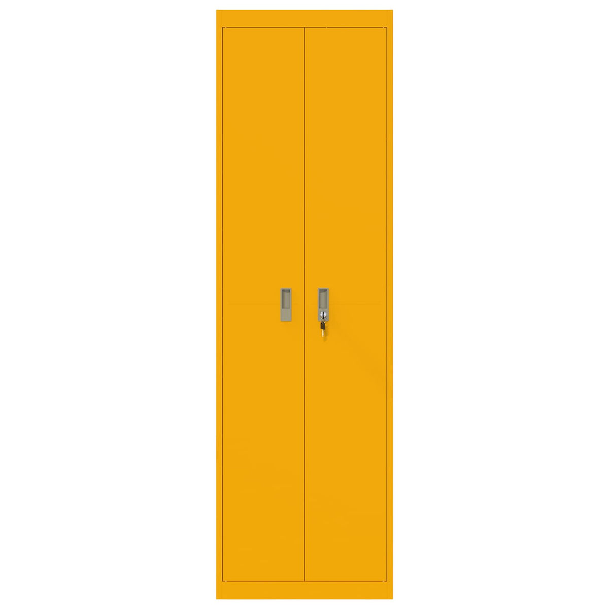 vidaXL Storage Cabinet Mustard Yellow 60 x 40 x200 cm Steel 6