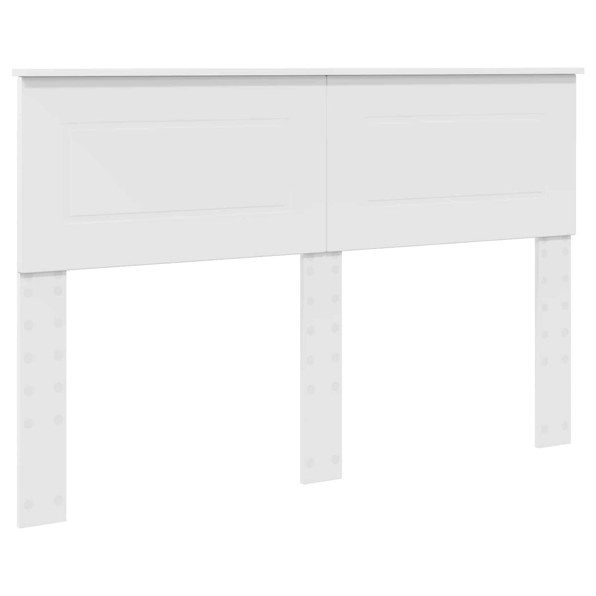 vidaXL Bed Frame with Headboard White 140 x 190 cm Engineered wood 6