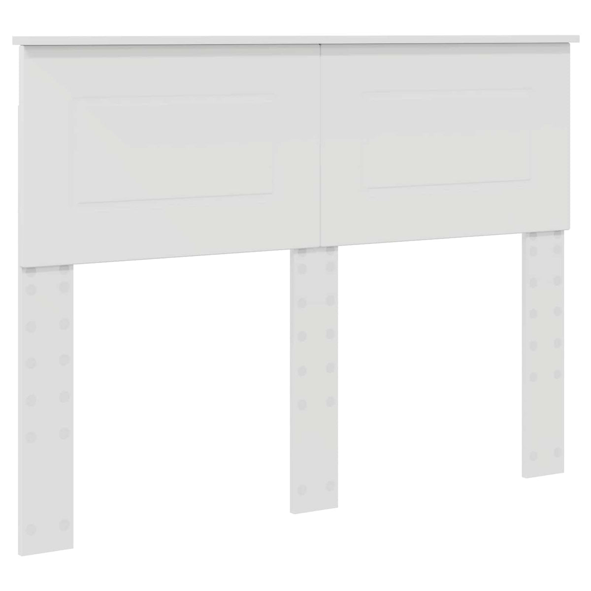 vidaXL Bed Frame with Headboard White 120 x 200 cm Engineered wood 6