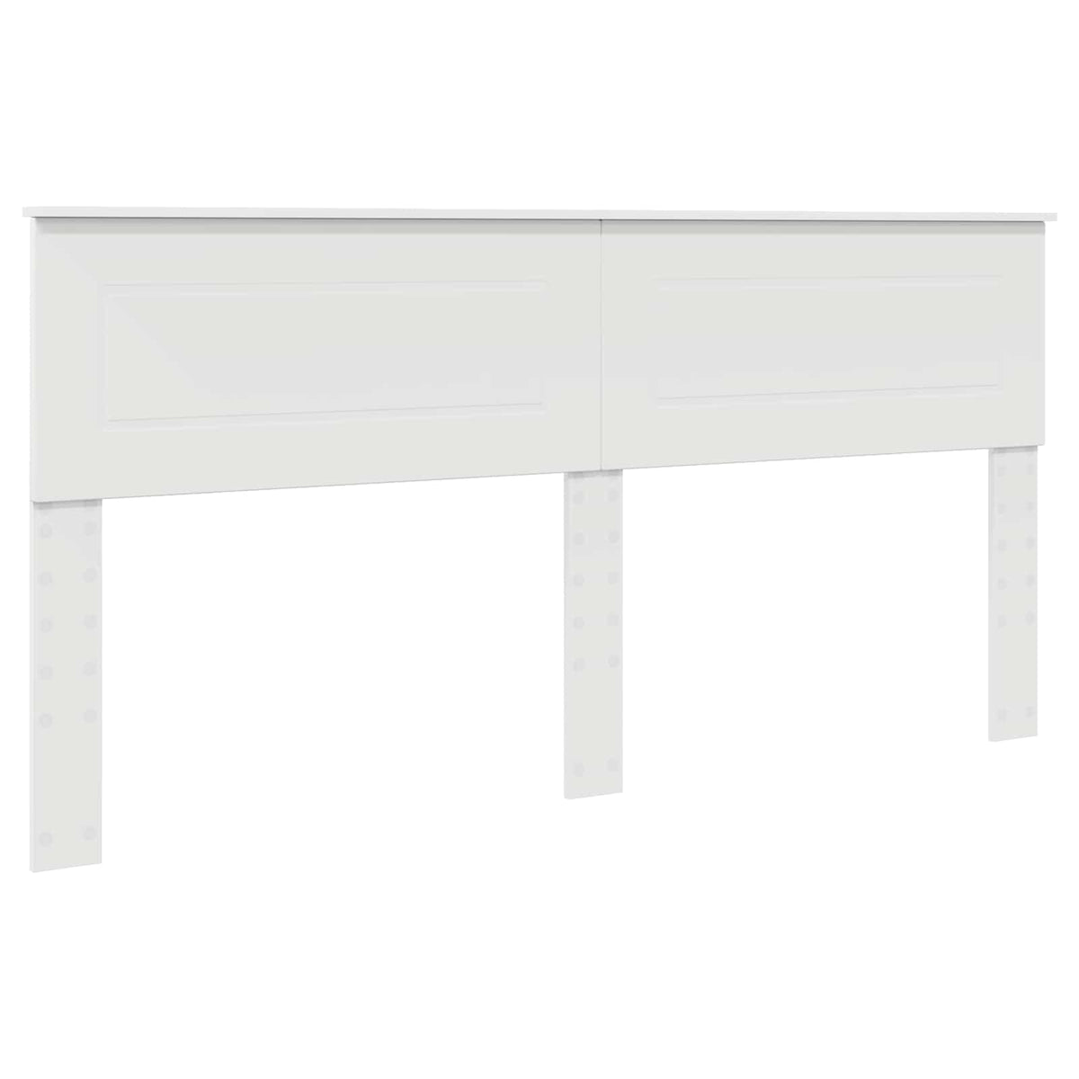 Bed Frame with Headboard Engineered Wood Length 200 cm White 200 cm