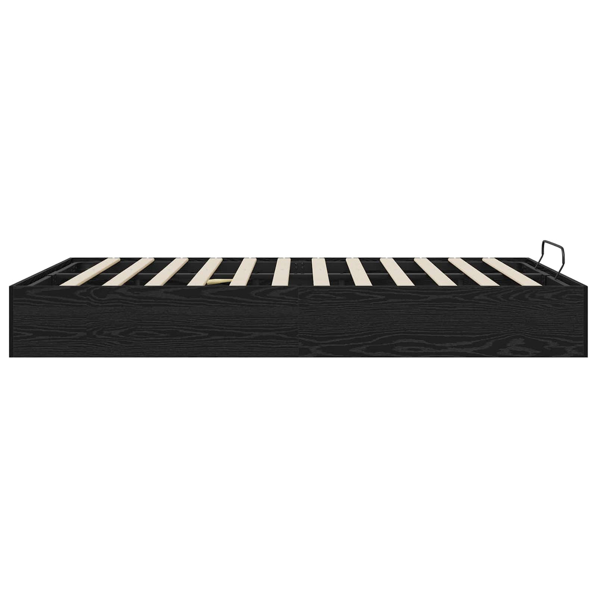 vidaXL Ottoman Bed Frame Black Oak 120 x 200 cm Engineered Wood 6