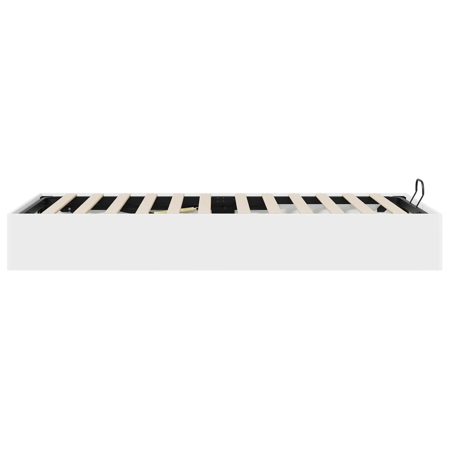 vidaXL Ottoman Bed Frame White 80.5 x 200 cm Engineered Wood 6