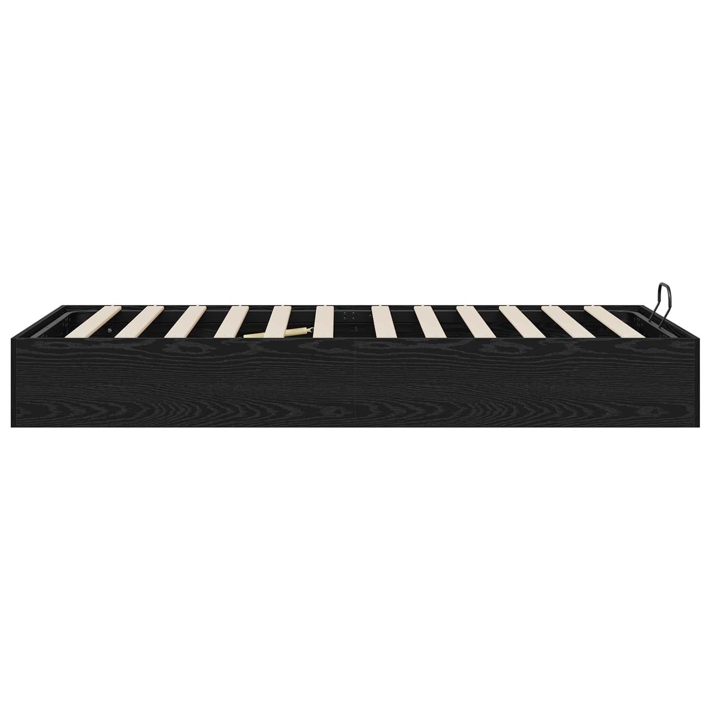 vidaXL Ottoman Bed Frame Black Oak 80.5 x 200 cm Engineered Wood 6