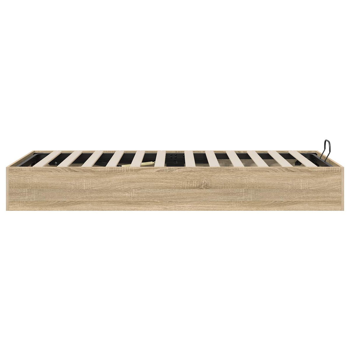 vidaXL Ottoman Bed Frame Sonoma Oak 80.5 x 200 cm Engineered Wood 6