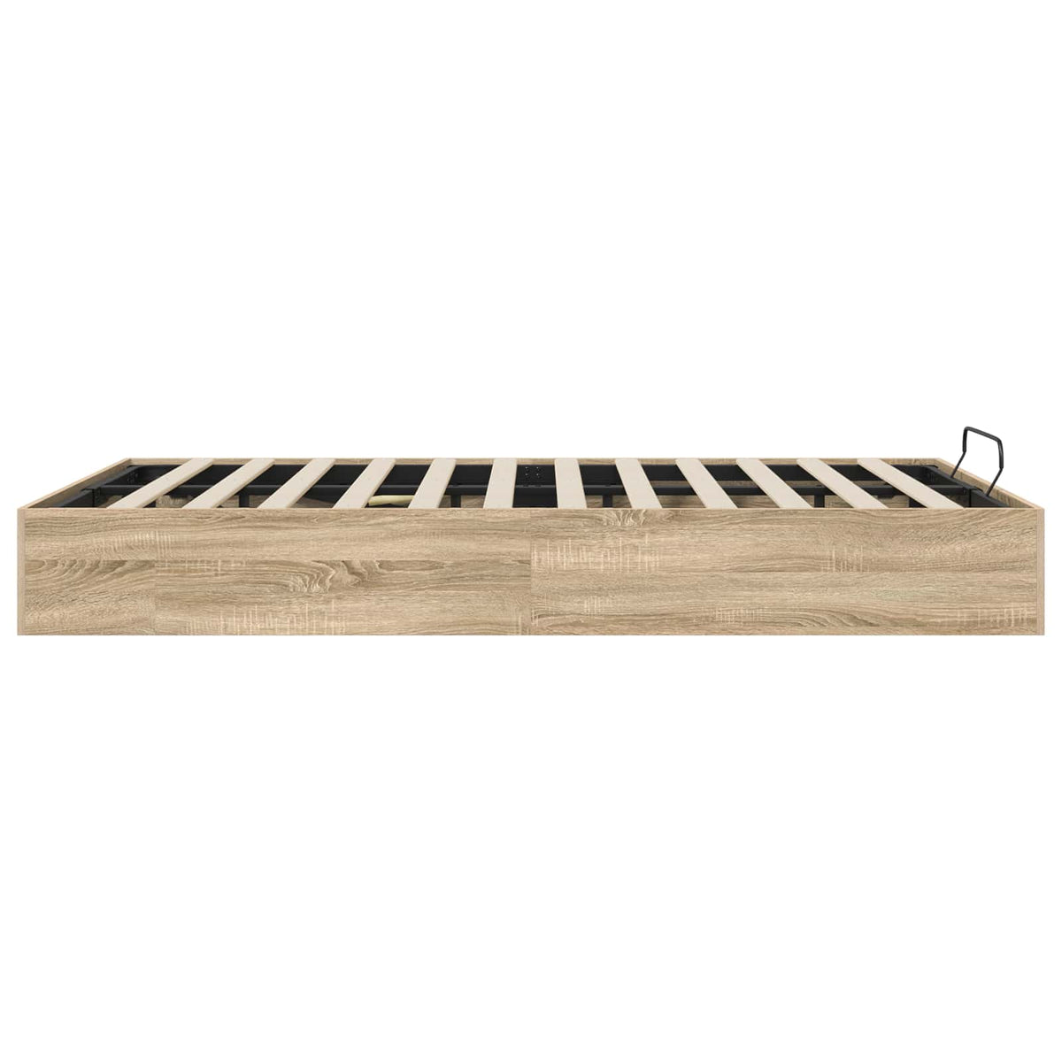 vidaXL Ottoman Bed Frame Sonoma Oak 140 x 190 cm Engineered Wood 6
