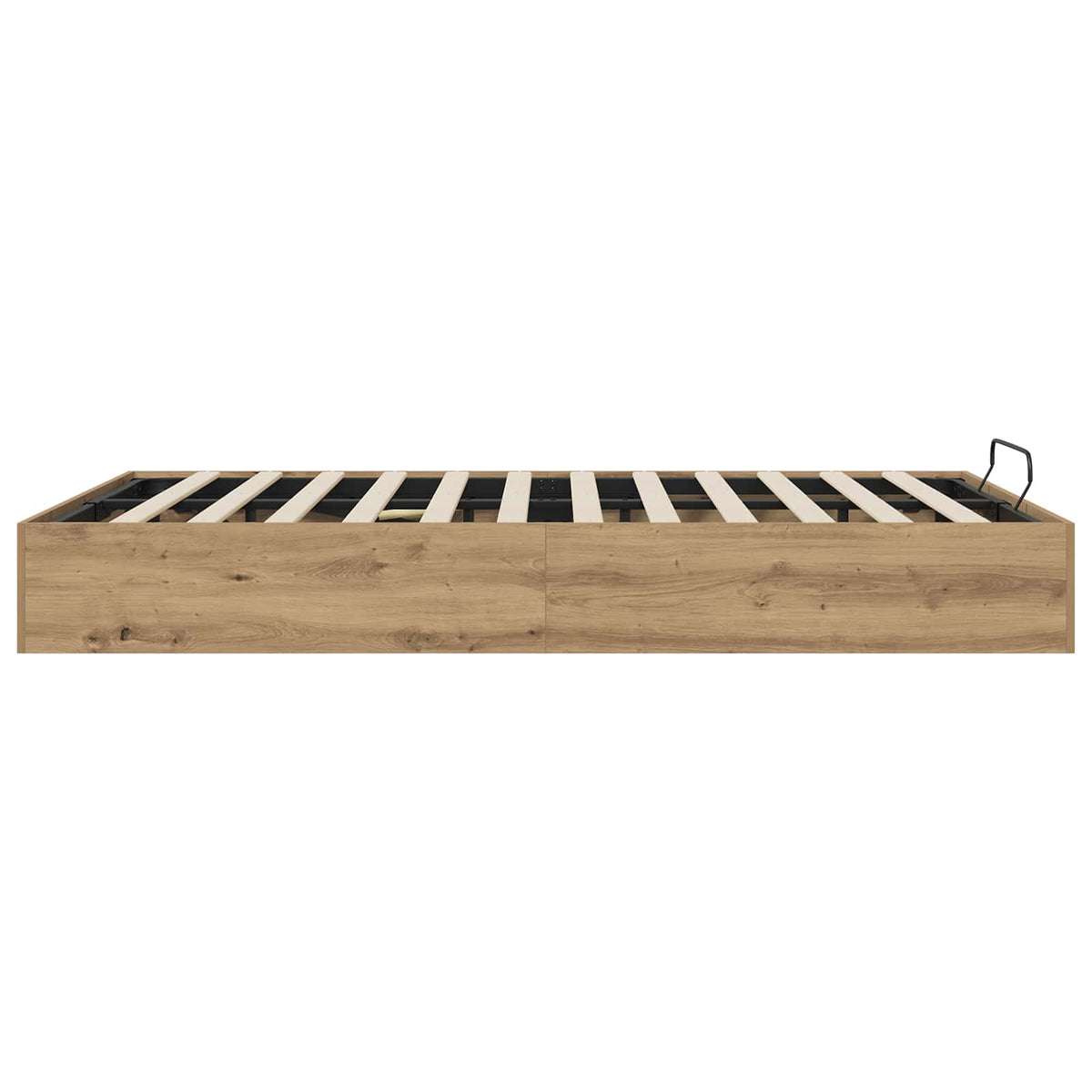 vidaXL Ottoman Bed Frame Artisan Oak 135 x 190 cm Engineered Wood 6
