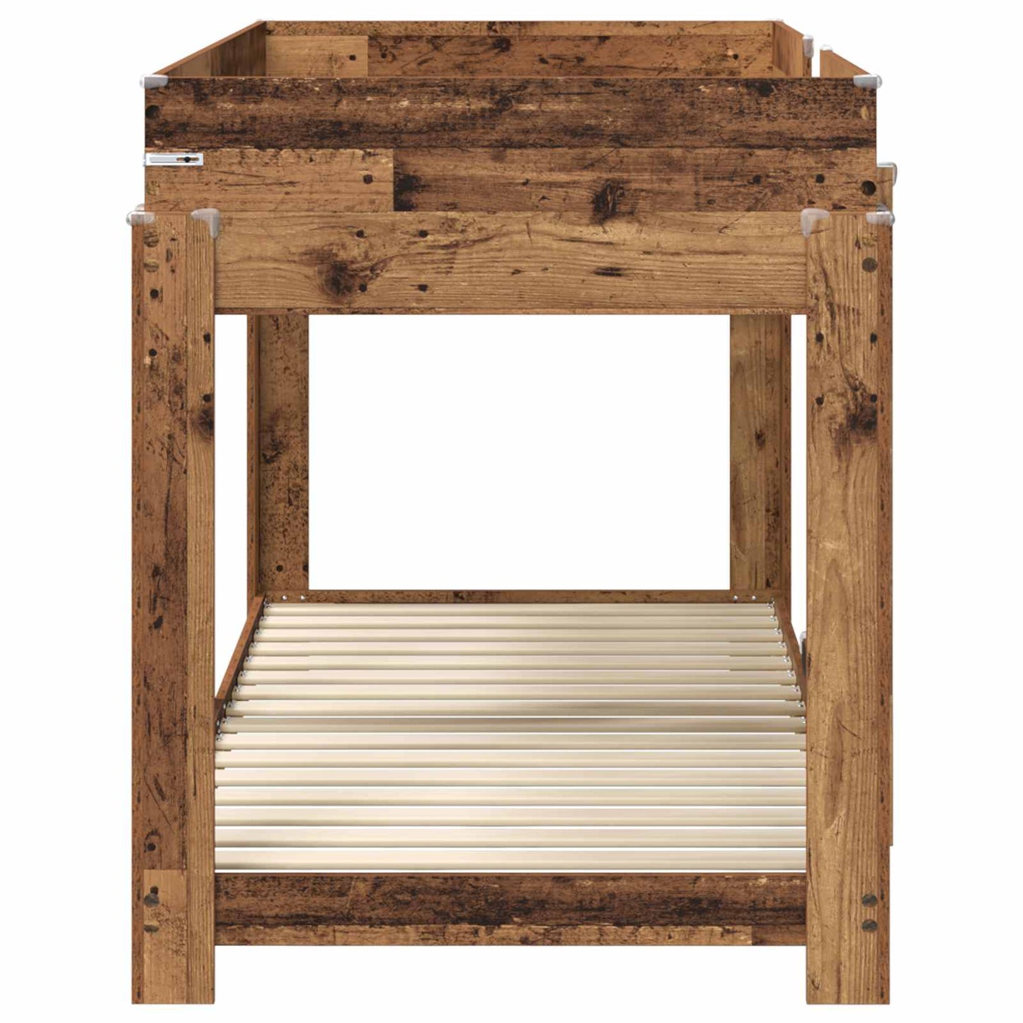 vidaXL Bunk Bed for Kids Old Wood 90 x 190 cm Engineered Wood 6