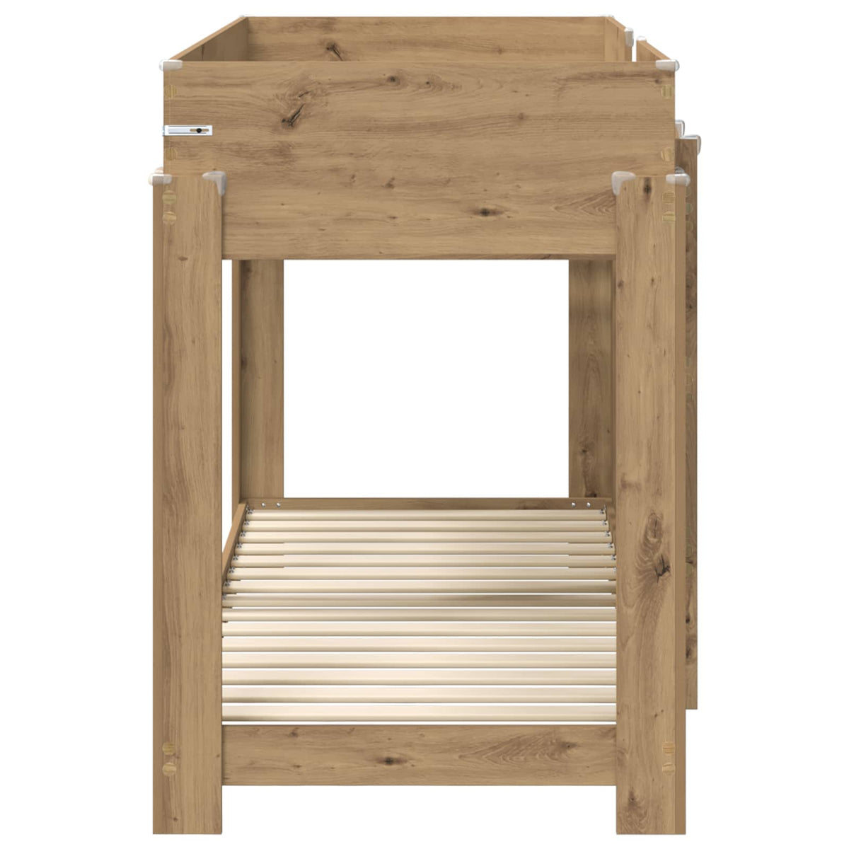 vidaXL Bunk Bed for Kids Artisan Oak 75 x 190 cm Engineered Wood 6