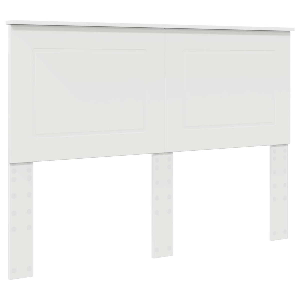 vidaXL Bed Frame with Headboard White 140 x 190 cm Solid Pine Wood 6