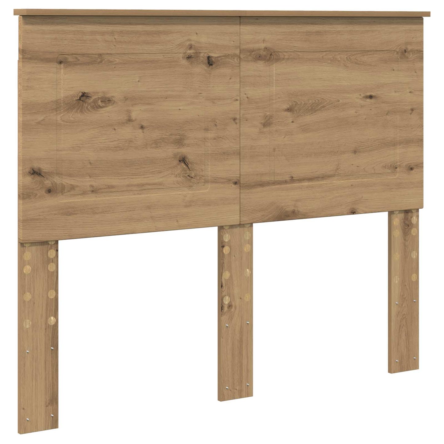 vidaXL Bed Frame Artisian Oak 135 x 190 cm Solid Pine Wood 6